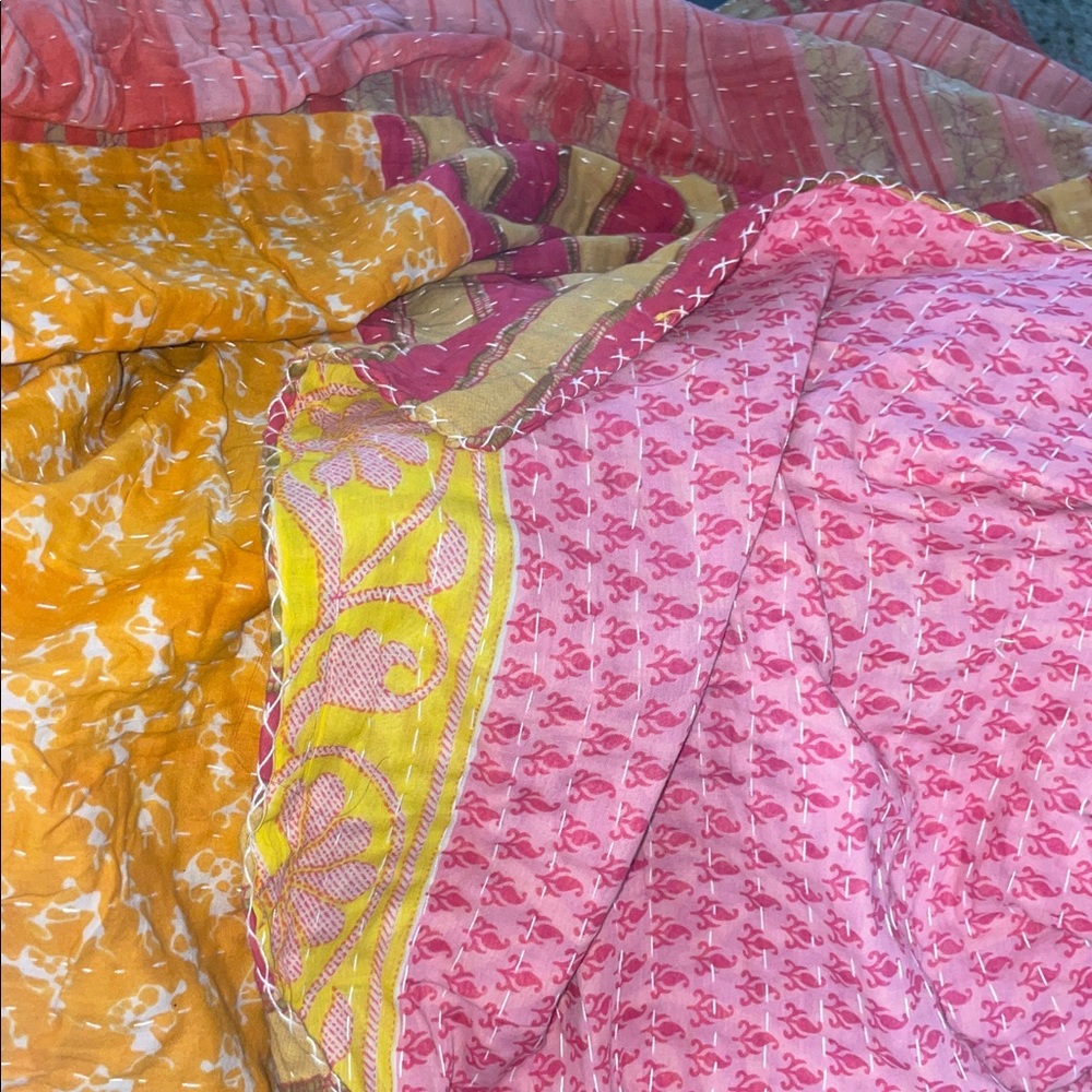 Indian Kantha Quilt- Handmade - Picture 5 of 5